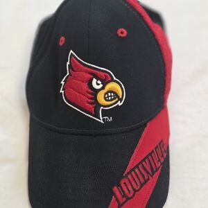 Black and Red Structured Baseball Cap